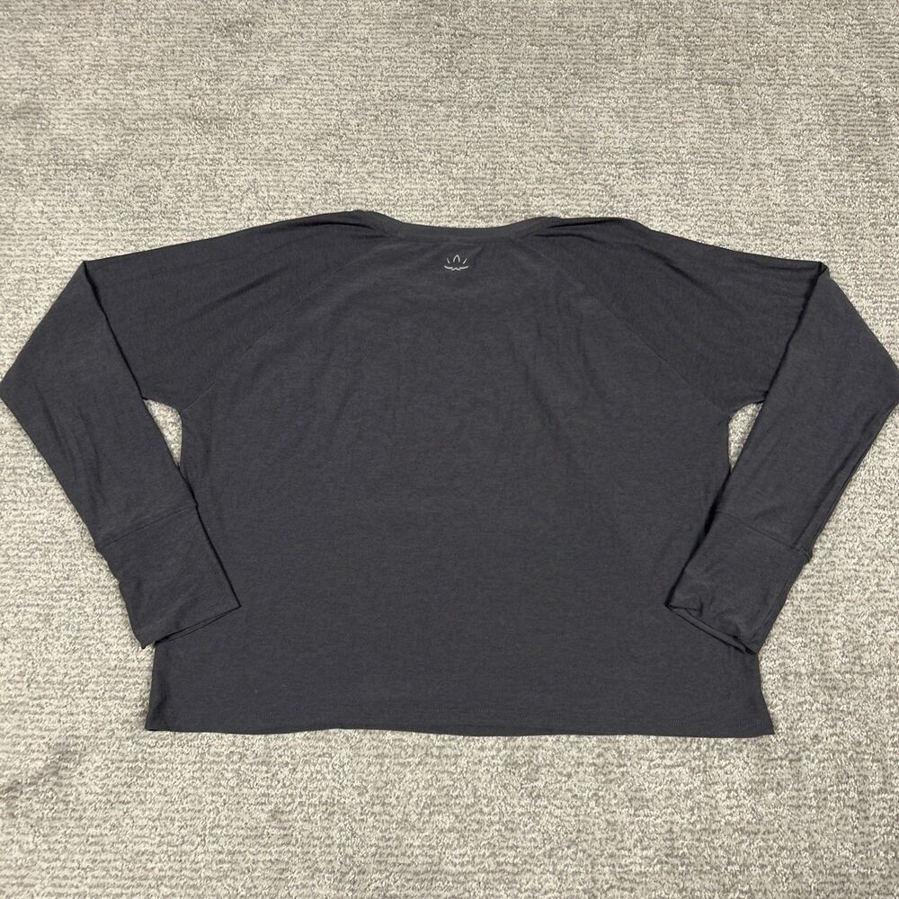 Beyond Yoga Shirt Womens Small Gray Featherweight Pullover Crop Oversized Top - Picture 6 of 7